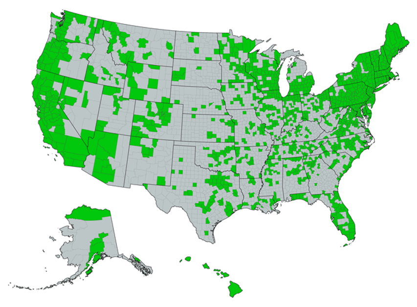 States with no ticks