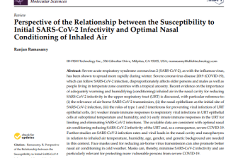 SARS-CoV-2 Infectivity and Optimal Nasal
