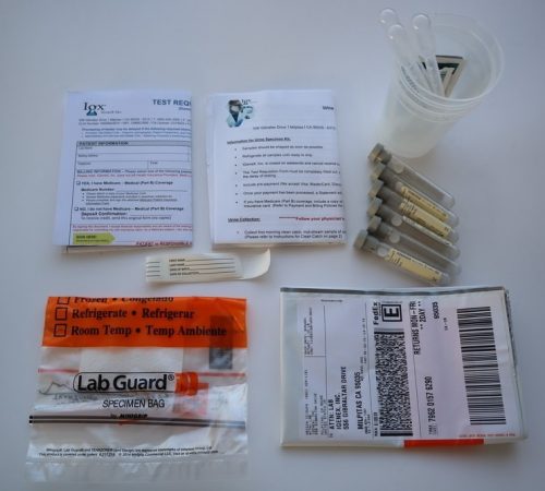 Contents of IGeneX Urine Collection Kit Tick-borne Illnesses